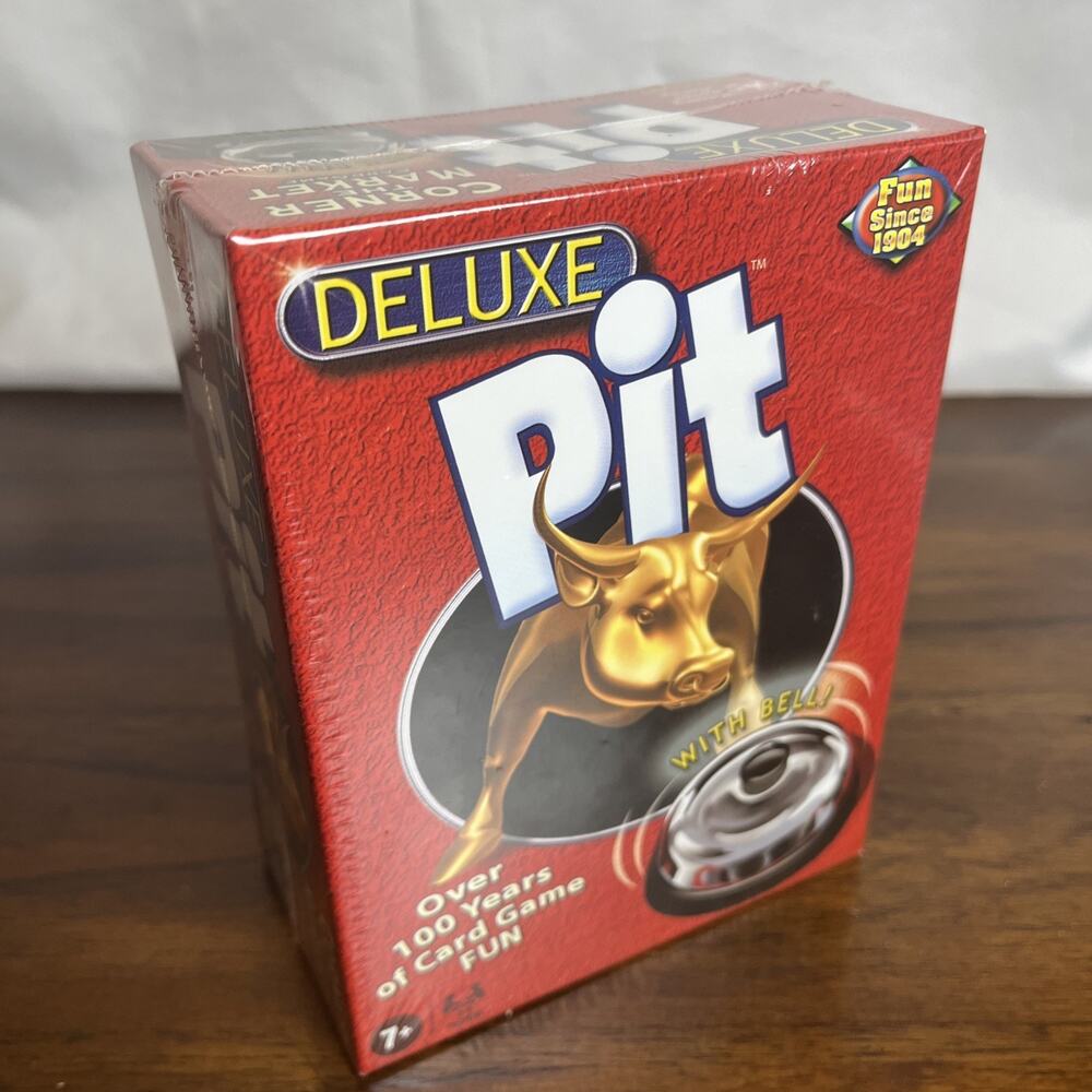 New Sealed Hasbro Deluxe Pit Card Game w/ Bell #1019 Family Fun 3-8 Players 7+